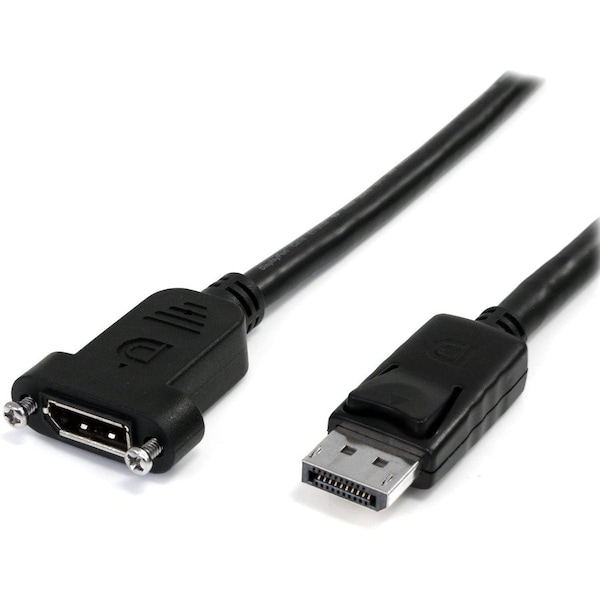 Startech.Com 3ft Panel Mount DisplayPort Cable M/F DPPNLFM3PW - main