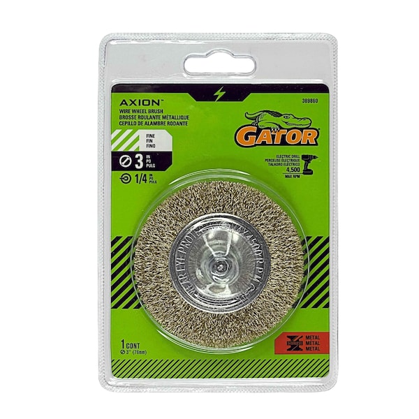 Gator Finishing 3 in. Wire Wheel Brush, Fine 389860 - main