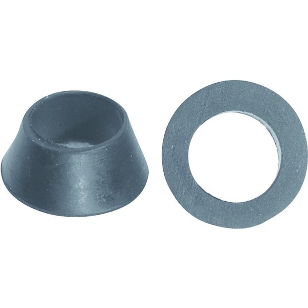 Danco Faucet Washer, 1/2 in ID x 7/8 in OD Dia, 3/8 in Thick, Rubber, For: 1/2 in OD Tubing into Ballcock 38807B - main