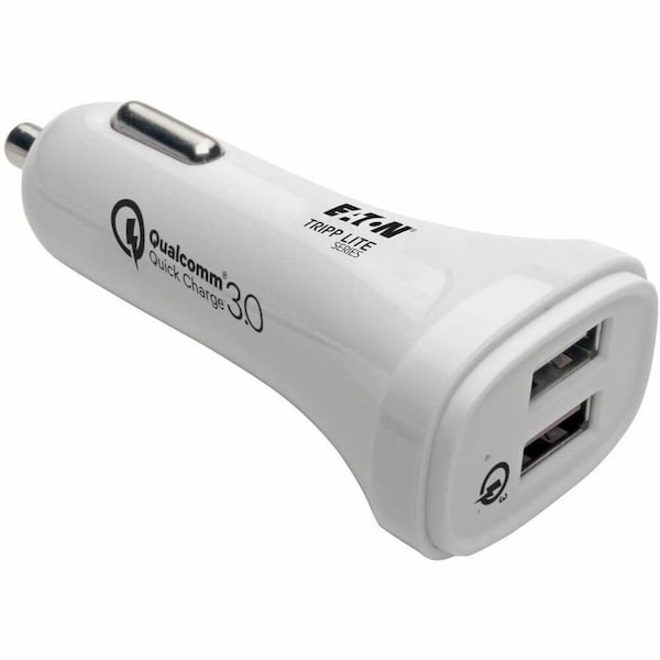 Tripp Lite USB CAR CHARGER QUICK CHARGE DUAL USB-A 3.0 UL2089 CERTIFIED U280-C02-S-QC3U - main