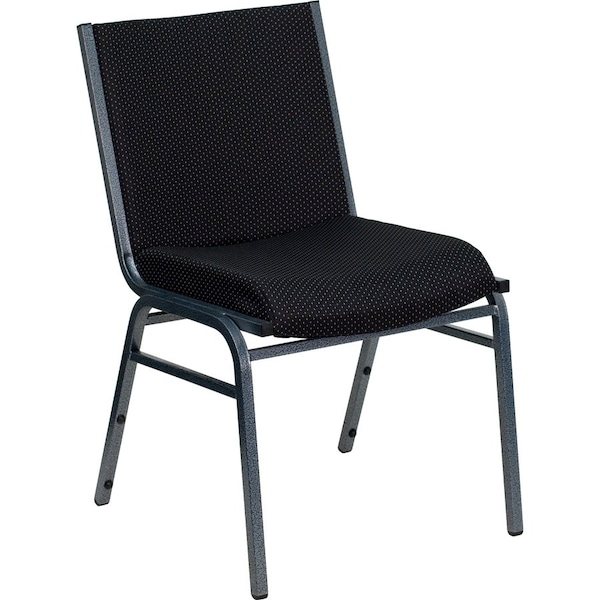 Flash Furniture Stack Chair, Black Seat, Fabric Seat XU-60153-BK-GG - main