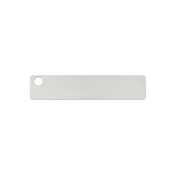 Panduit Marker Plate, 316 Stainless Steel, 3/4 in H x 3/4 in W, Silver, Rectangle, 100 PK MT350-C316 - main