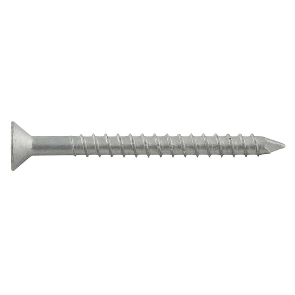 Dewalt Screw Anchor, 7/32 in Dia., Flat, 5 in L, Stainless Steel Zinc Plated, 100 PK DFM4EMF830S - main
