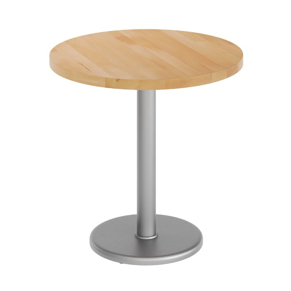 Flash Furniture Bennett 30 in Round Solid Wood Indoor Tabletop in Natural with 18 in Round Dining Height GSF-RD30-NAT-TR18S-GG - main