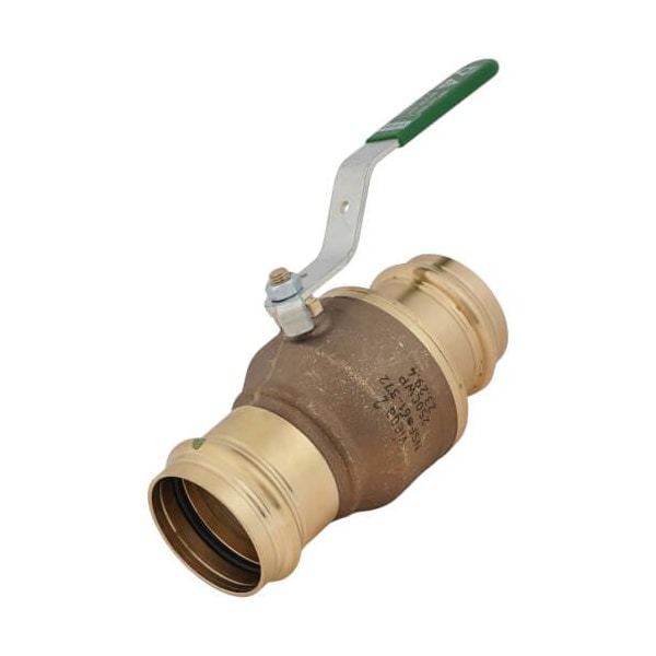 Viega ProPress ball valve P1 2 P2 2 bronze 79950 - main