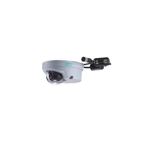 Moxa EN50155, FHD, H.264/MJPEG IP camera, M12 connector, 1 audio input, 24VDC, 2.8mm L VPort 06-2L28M-T - main