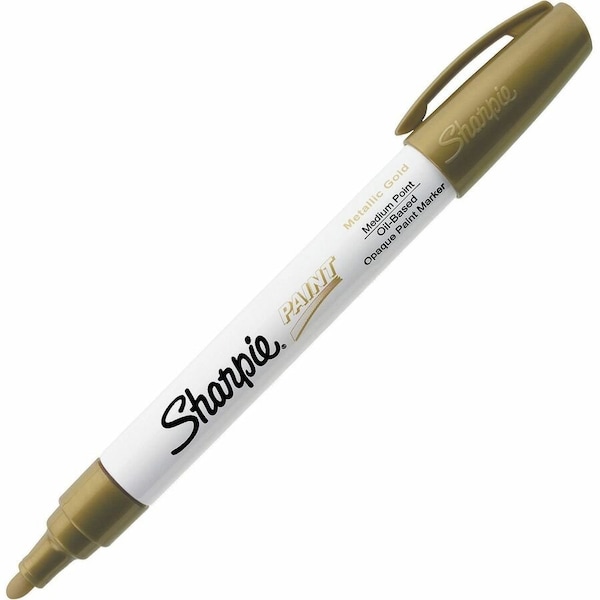 Sanford Sharpie, PERMANENT PAINT MARKER, MEDIUM BULLET TIP, GOLD 35559 - main
