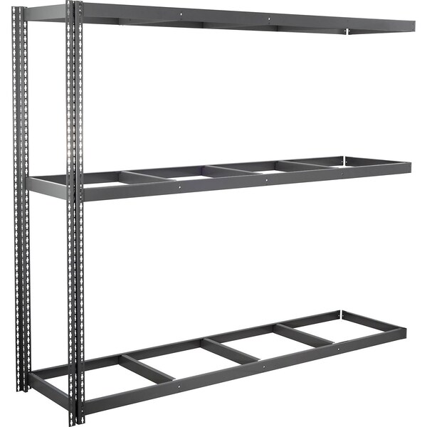 Global Industrial 3 Shelf, Standard Duty Boltless Shelving, Add On, 96"W x 36"D x 96"H, No Deck B3153013 - main