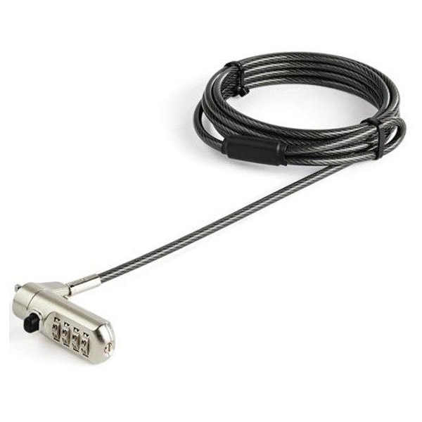 Startech.Com 6.6FT ANTI-THEFT VINYL COATED STEEL COMBINATION CABLE LOCK FOR KENSINGTON NANO S LTLOCKNANO - main