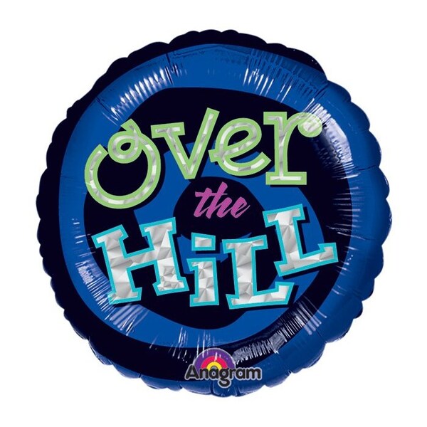 Loonballoon Birthday-over-the-hill Balloons, 18 inch OH NO! OVER THE HILL 2 pcs LOON-LAB-A116040-01-A-P - main