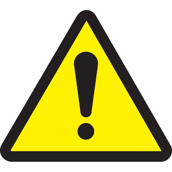 Accuform ISO SAFETY LABEL GENERAL WARNING LSGW1034 - main