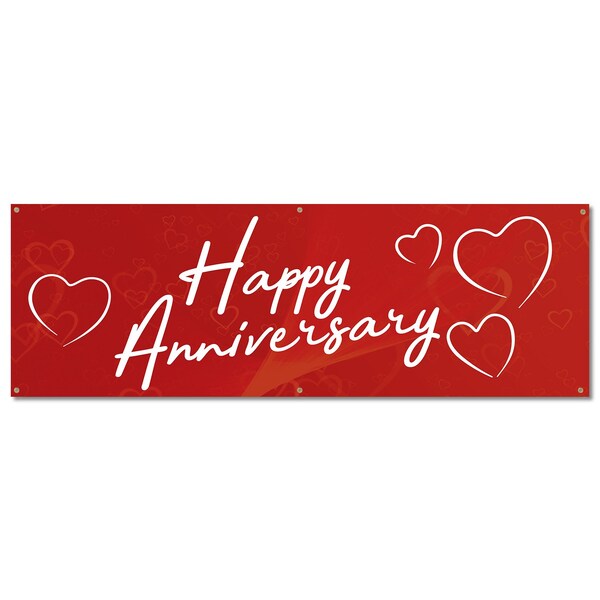 Signmission Happy Anniversary, 24 Inch, Banner B-72-30389 - main