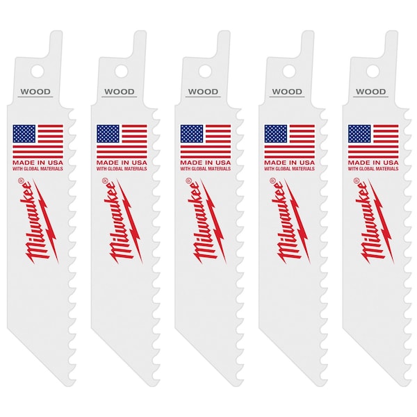 Milwaukee Tool M12 Hackzall Blade-Wood, PK5 49-00-5460 - main