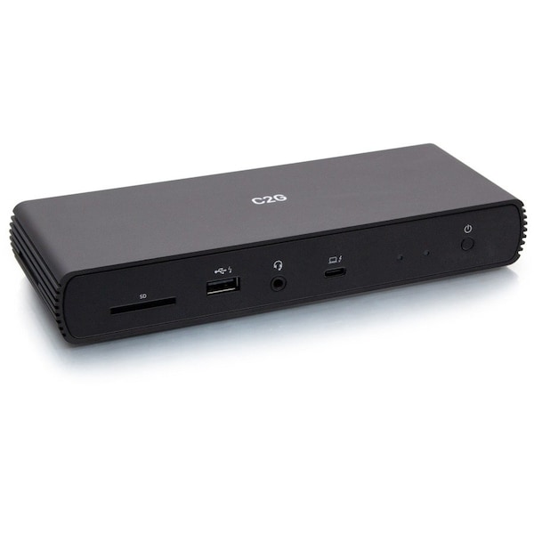 C2G THUNDERBOLT 4 USB C DUAL DISPLAY DOCK WITH ETHERNET - 90W PD C2G54537 - main