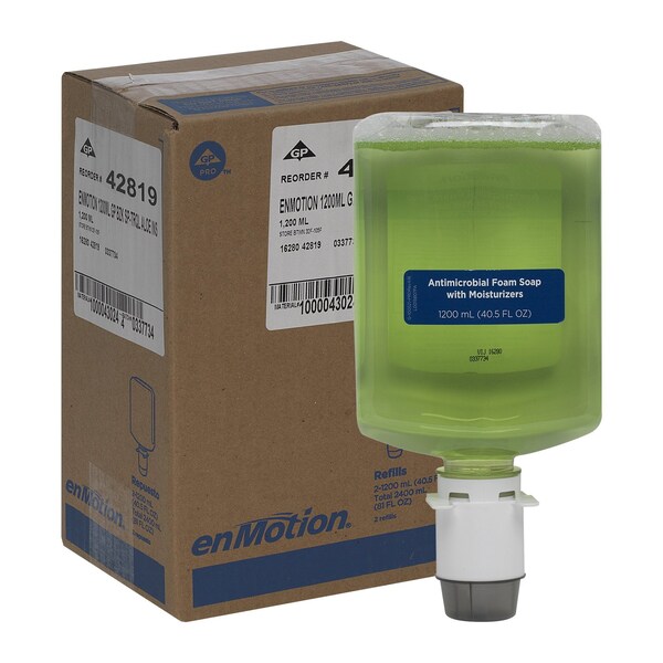 Georgia-Pacific Hand Soap, enMotion Series, 1,200 mL, Foam, Tranquil Aloe, 2 PK 42819 - main