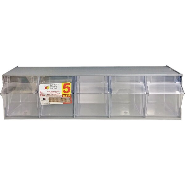 Quantum Storage Systems Large Gray Storage Tip Out Parts Bin RQTB305GY - main