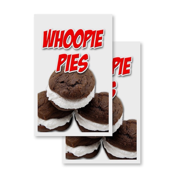 Signmission Whoopie Pies, Vinyl Decals Only 24 Inch x 36 Inch, Vinyl Decal, 2PK DSB-2436-2PACK-Whoopie Pies - main