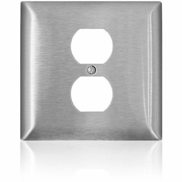 Leviton Wall Plate, Toggle, Stainless Steel SS748-40 - main