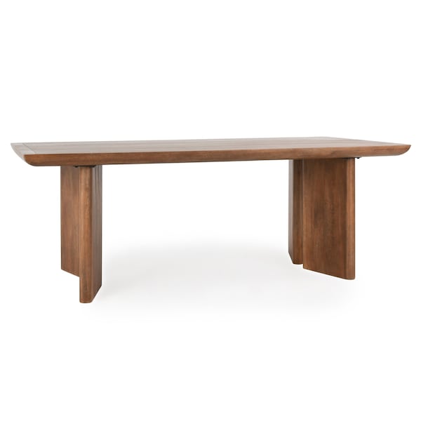 Homeroots 84" Brown Solid Wood Dining Table 549042 - main