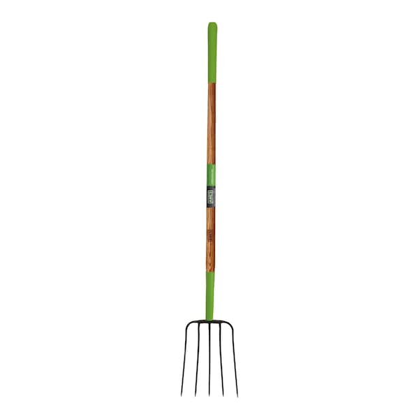 Ames 5-Tine Manure Fork, Forged Steel, Hardwood Handle, Cushion Grip 2826800 - main
