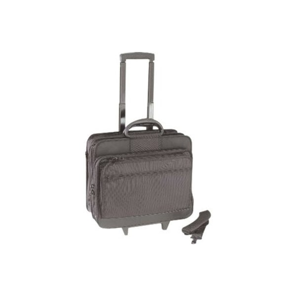 World Richman Rolling 17 Inch Laptop Briefcase - Black 8026-03 - main