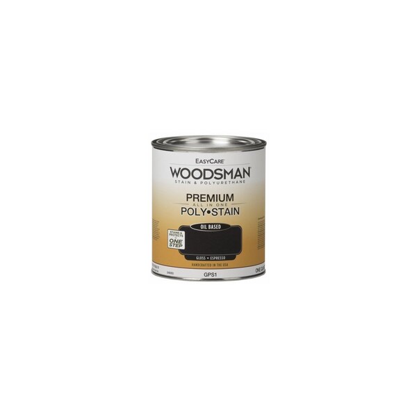 True Value Woodsman Stain & Polyurethane In One, Oil-Base Gloss, Espresso, Qt. GPS1-QT - main