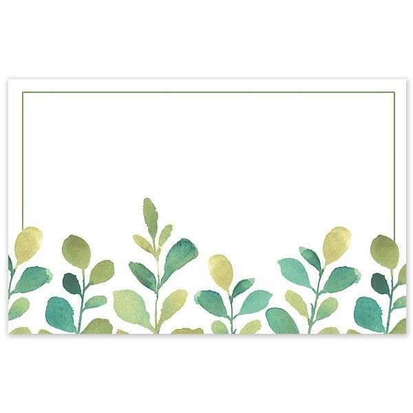 Nashville Wraps Watercolor Greenery Enclosure Gift Card, 3.5x2.25, 50PK AC5982 - main