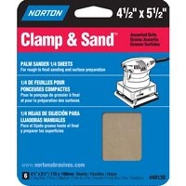 Norton Co Sanding Sht 4.5X5.5 Asst Grit 48130 - main