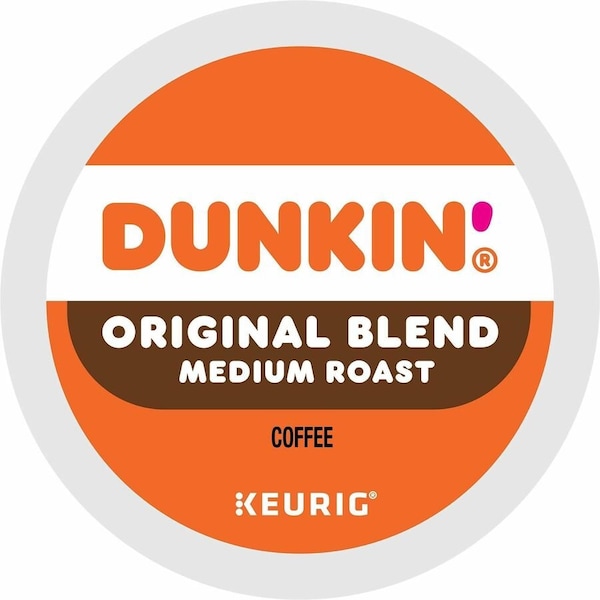 Dunkin K-Cup Original Blend Coffee, Compatible with Keurig Brewer, Medium, K-Cup, Original, Kosher, 4PK 5000380509 - main