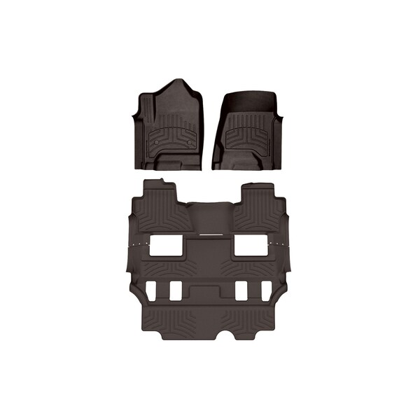 Weathertech Cocoa, Front and Rear FloorLiner HP 47607-1-0IM - main