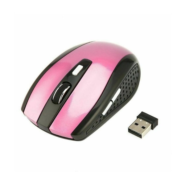 Sanoxy 2.4GHz Wireless Optical Mouse Mice & USB Receiver For PC Laptop Computer DPI Pink PP-MS-193168148815-PNK - main