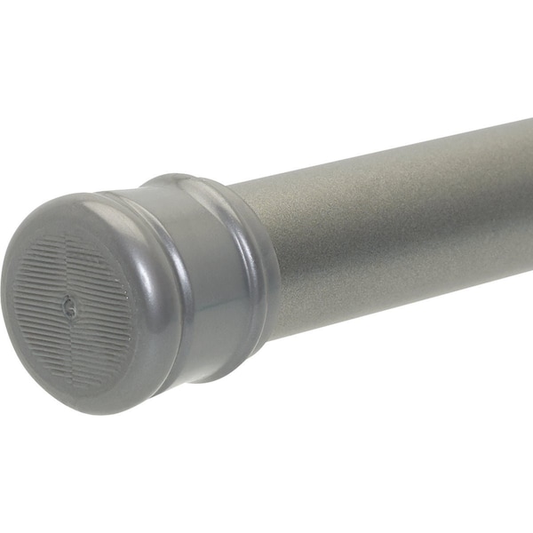 Zenith Zenna Home Straight 41'' To 72'' Adjustable Tension Shower Rod in Brushed Chrome 506ST - main