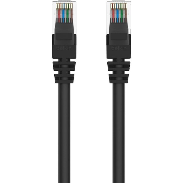 Belkin 4FT CAT5E SNAGLESS PATCH CABLE, UTP, BLACK PVC JACKET, 24AWG, T568B, 50 MICRON, A3L791-04-BLK-S - main