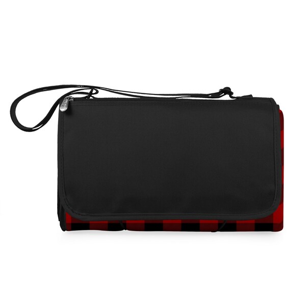 Picnic Time Family Of Brands Blanket Tote XL Outdoor Picnic Blanket, Red & Black Buffalo Plaid Pattern 920-00-406-000-0 - main