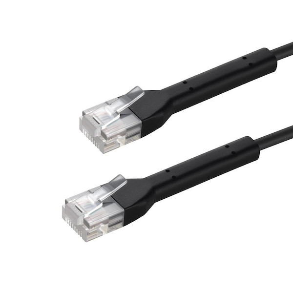 Monoprice Cat6A Ethernet Patch Cable - Bendable, UTP, 28AWG, 3ft, Black 48463 - main