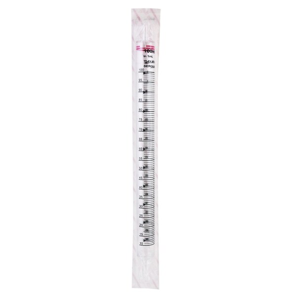Advangene Disposable Plastic Serological Pipettes, Sterile, Individually Wrapped, 100ml Capacity, 50PK 248670 - main