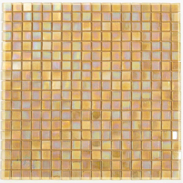 Apollo Tile Skosh 11.6inx11.6in Glossy Light Shimmer Beige Glass Mosaic Wall and Floor Tile 18.69 sqft/cs, 20PK APLNB88BG329A - main