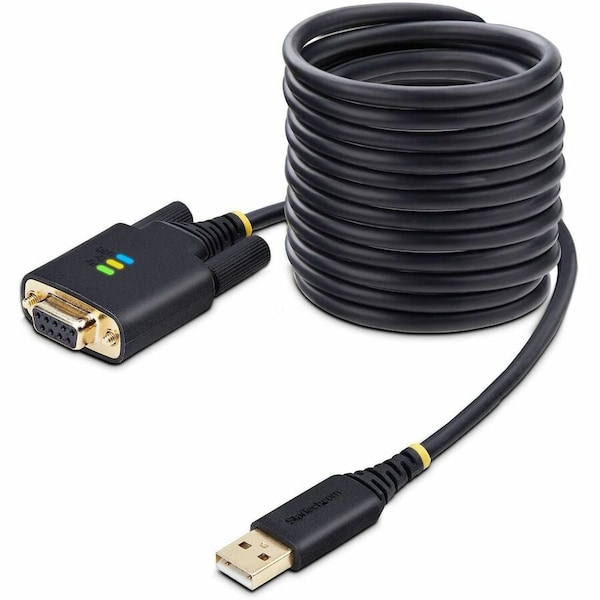 Startech.Com 10FT 3M USB TO NULL MODEM SERIAL ADAPTER CABLE, COM RETENTION, FTDI, USB-A TO DB9 RS232, 1P10FFCN-USB-SERIAL - main