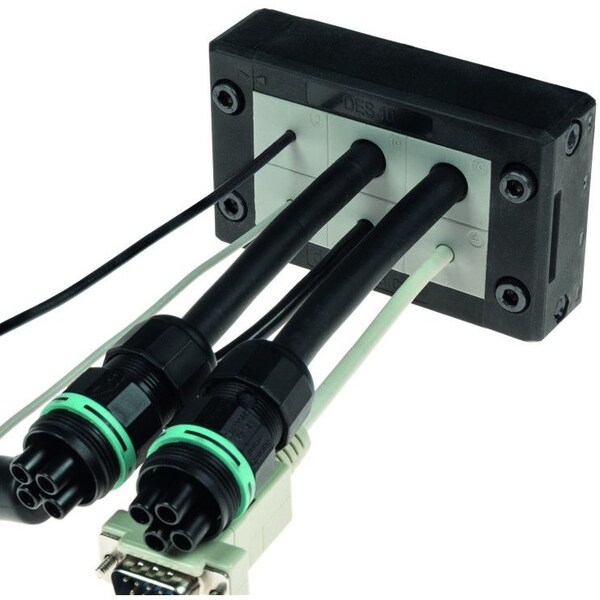 Detas DES 10 Splittable Frame, 63 x 39 mm Cutout, Black 1731010010 - main