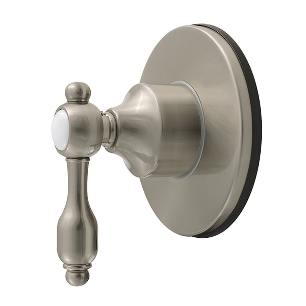 Kingston Brass Single-Handle Six-Way Diverter Valve with Round Trim Kit, Brushed Nickel KS4038TAL - main