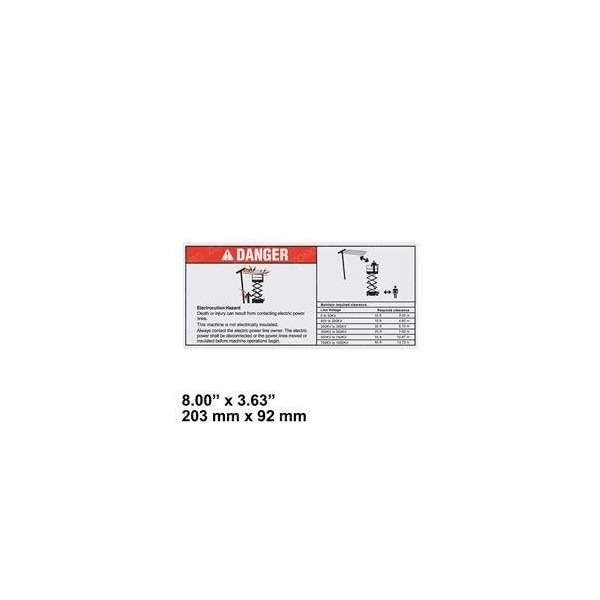 Genie REPLACEMENT DECAL, DANGER, ELEC HAZARD, GS, 1294707GT - main