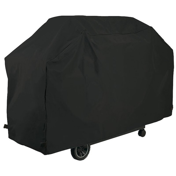 Grillpro Deluxe BBQ Grill Cover, 51 in W, 21 in D, 40 in H, PEVAPolyesterPVC, Black 50351 - main