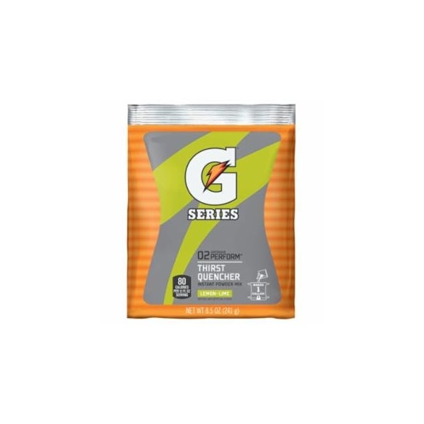 Gatorade G Series 02 Perform Thirst Quencher Instant Powder, 8.5 oz, Pouch, 1 gal Yield, Lemon-Lime, 40PK 308-03956 - main