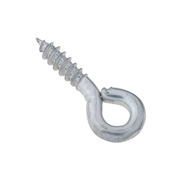 National Hardware Screw Eye, No 210, 0.136 in Dia Wire, 0.56 in L Thread, 1.19 in OAL, 35 lb Working Load, Steel N118-430 - main