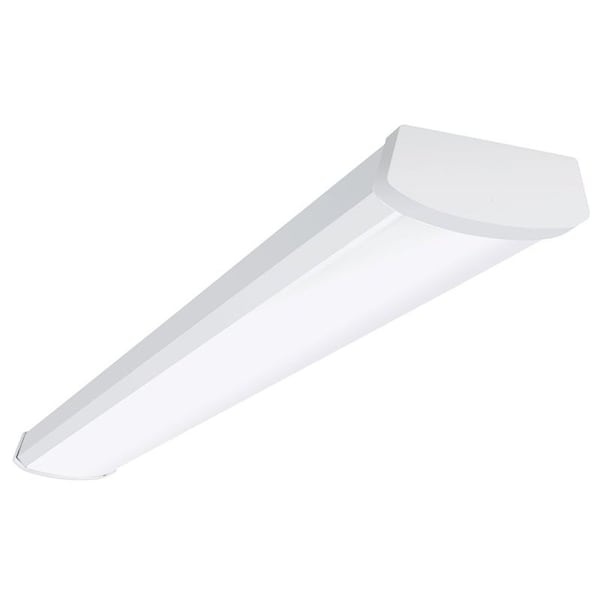 Metalux Wraparound Light Fixture, 120 V, LED Lamp, 3500 Lumens, 4000 K Color Temp, Steel Fixture 4NW35C3R - main