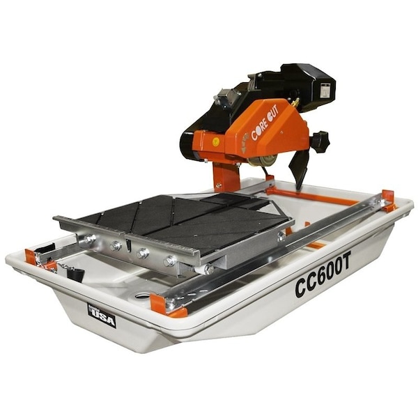 Diamond Products 65019 Electric Tile Saw, 15 A, 7 in Dia Blade, 17 in Ripping, 58 in Arbor, 6000 rpm Speed 31777 - main