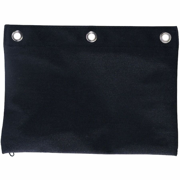 Business Source Binder Pencil Pouch, 10" x 7.4", Black, 6PK BSN18303 - main
