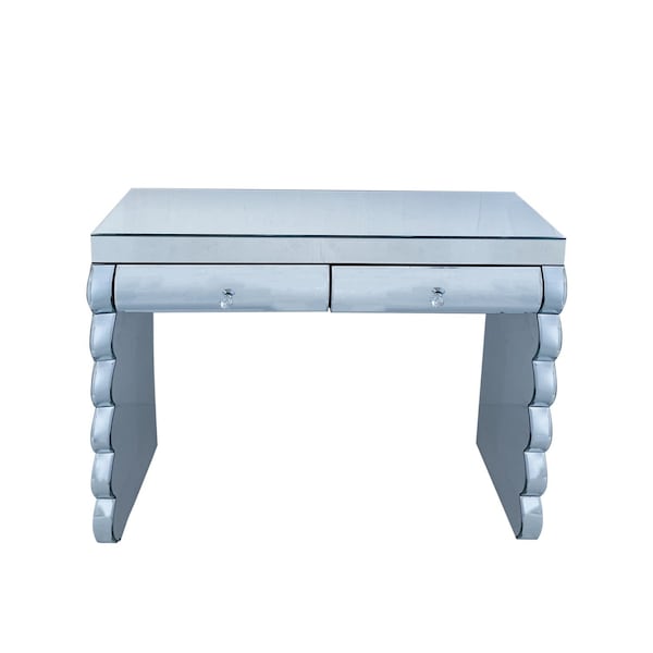 Homeroots 39" Silver Wood Two Drawer Dresser 714270 - main