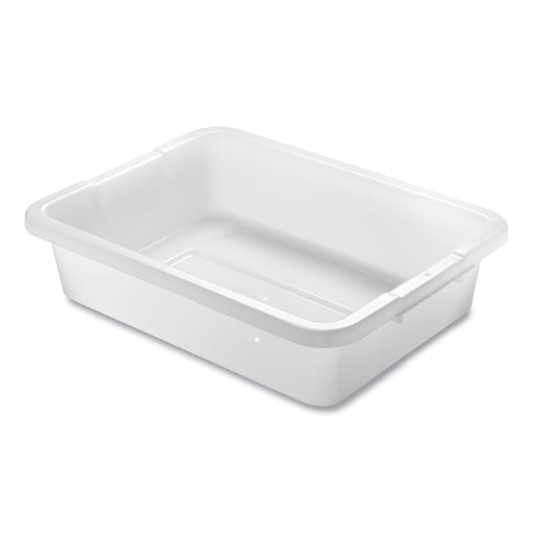 Rubbermaid Commercial Bus/Utility Box, 15 in. x 20 in. x 5 in., White FG334992WHT - main