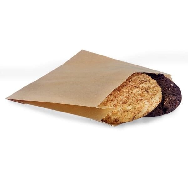 Nashville Wraps Portion Bags 5x1-1/2x4-1/2, Grease Resistant Natural Kraft, 2000PK 6530N - main